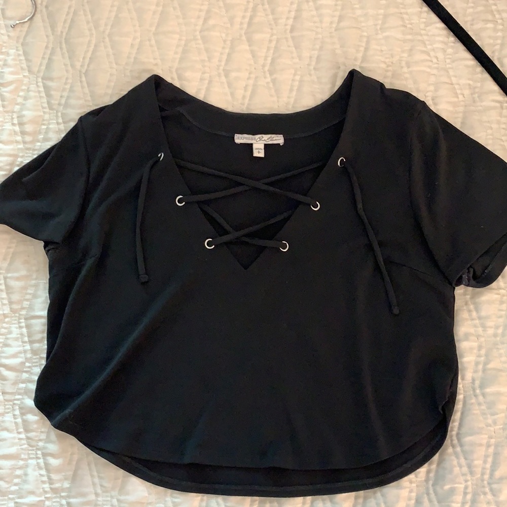 Express Lace Up Crop Top